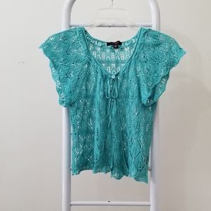 Turquoise Shrug/Cardigan